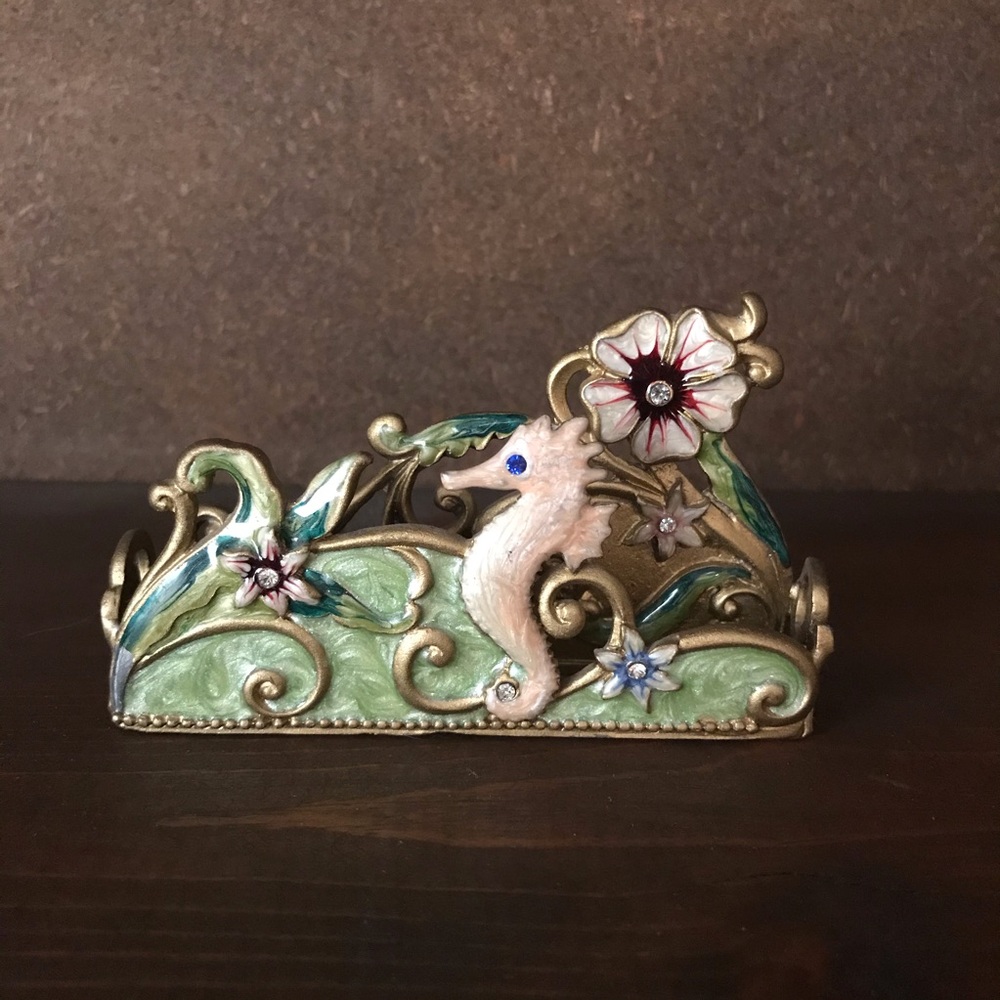 Seahorse Business Card Holder